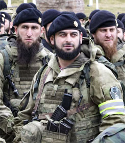 Chechen fighters