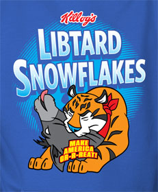 "Libtard snowflakes" illustration