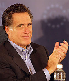 Mitt Romney clapping