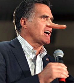Romney as Pinocchio