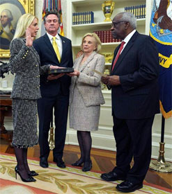 Pam Bondi and Clarence Thomas