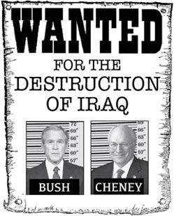 Bush and Cheney Wanted poster
