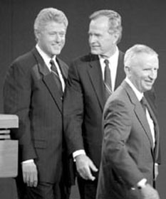 When Clinton and Bush supported NAFTA in 1992, 3d party candidate Perot predicted a "giant sucking sound" of U.S. manufacturing jobs going south to Mexico 