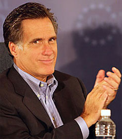 Mitt Romney clapping