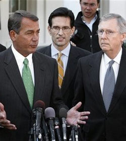 John Boehner, Eric Cantor & Mitch McConnell