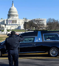 Funeral procession for Brian Sicknick, kiled at U.S. Capitol