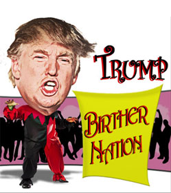 Trump Birther Nation illustration by Mario Piperni
