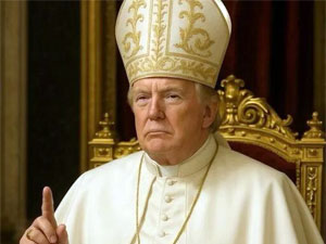 Trump as Pope in Newsmaker Limericks