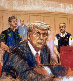 Donald Trump in court