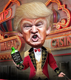 Donald Trump as snake oil salesman
