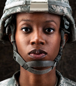 Woman in military